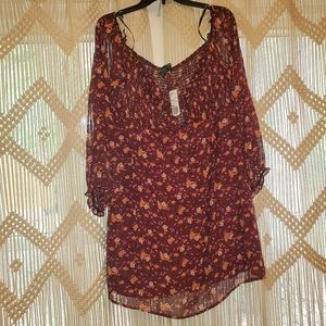 Off shoulder long sleeve dress